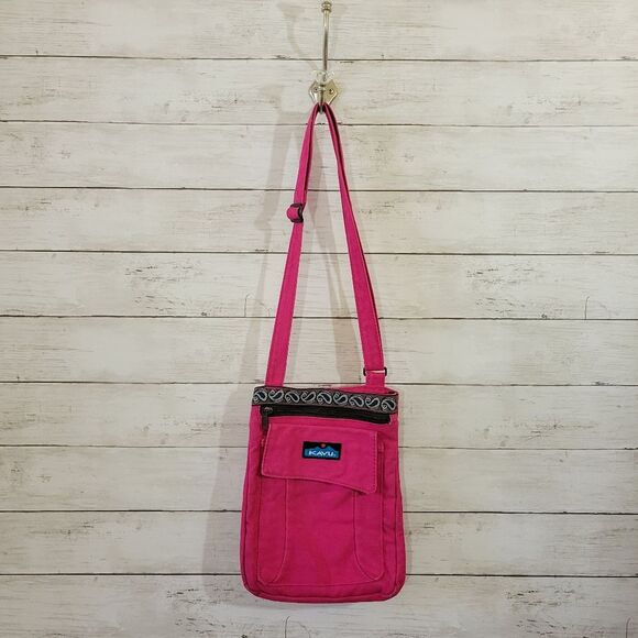 Kavu Handbags - KAVU Keeper Crossbody Bag Pink Hands Free Purse